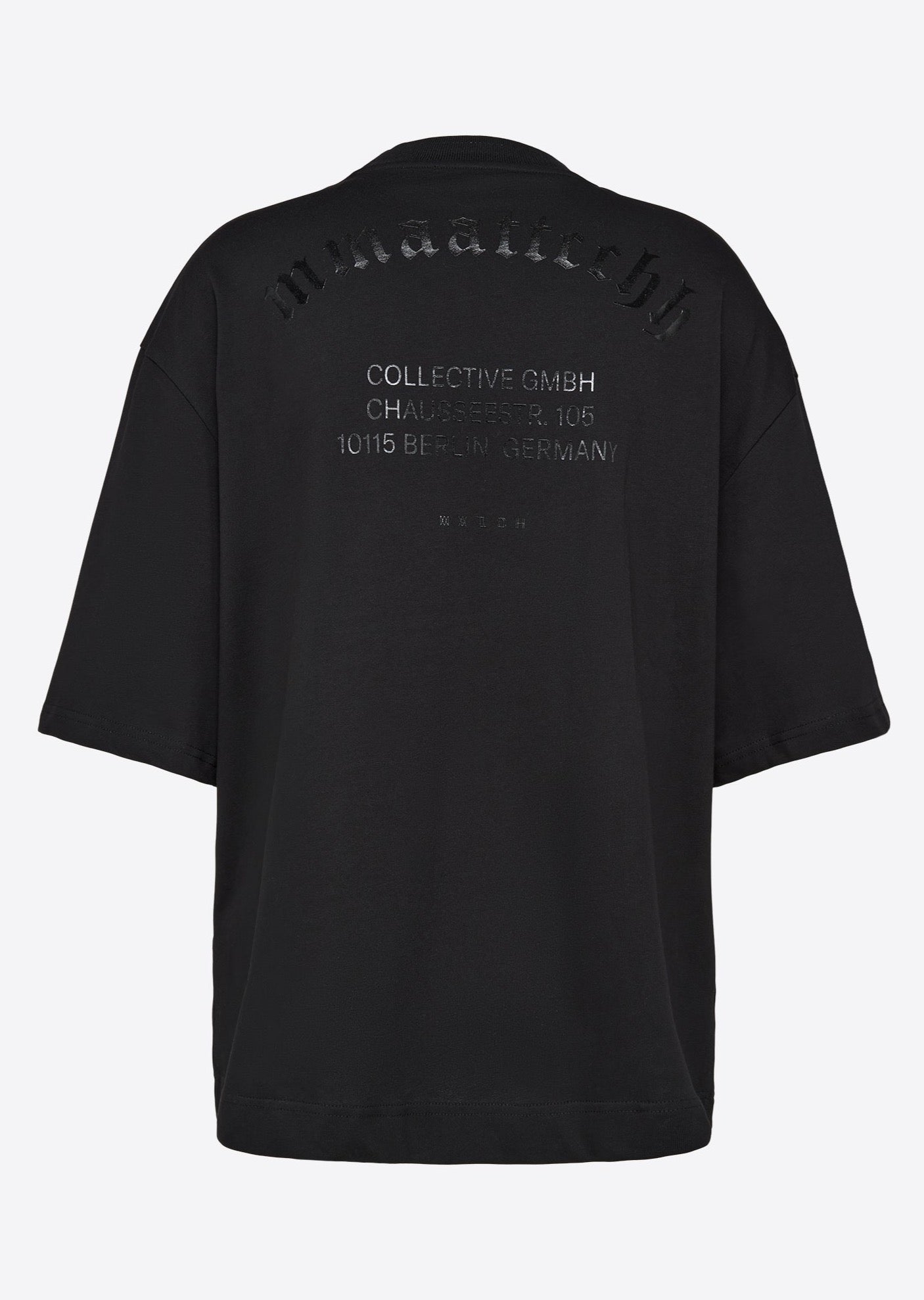 LOGO RIB T-SHIRT BLACK