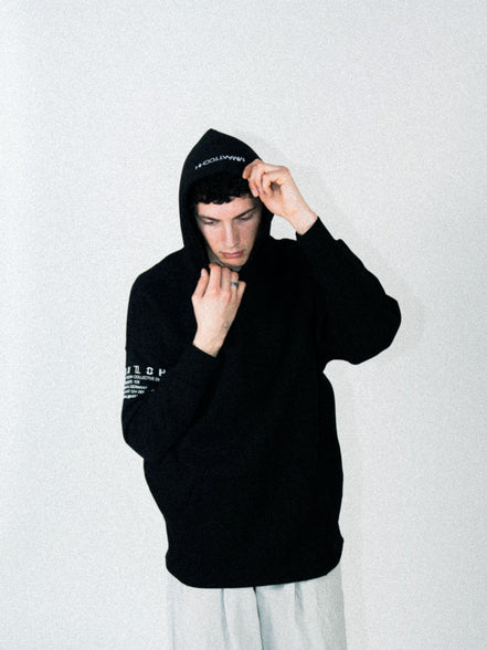 HOODED SWEATSHIRT BLACK