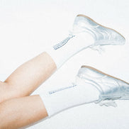 RIBBED TENNIS SOCKS WHITE