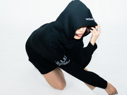 HOODED SWEATSHIRT BLACK