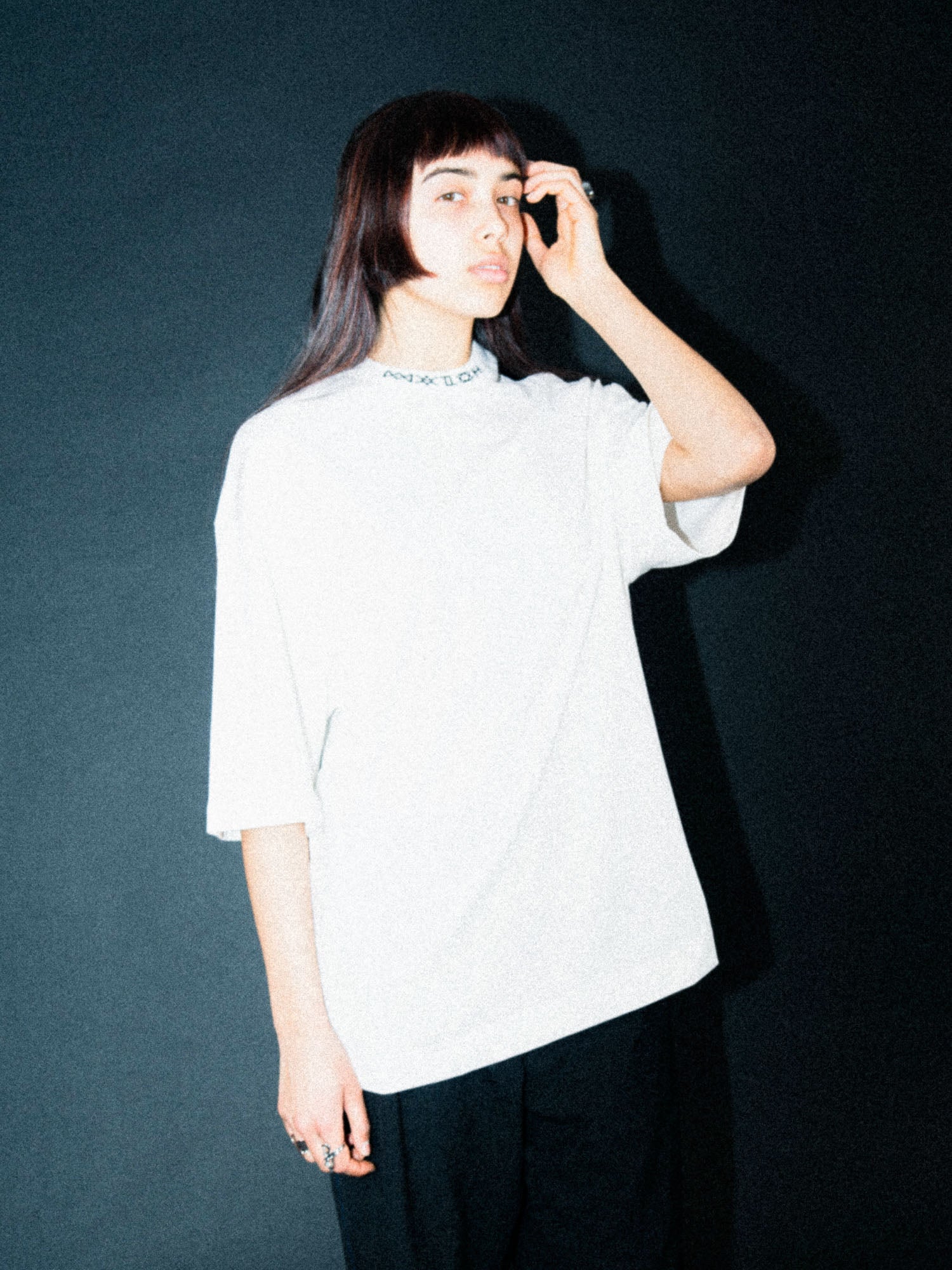 LOGO RIB T-SHIRT WHITE
