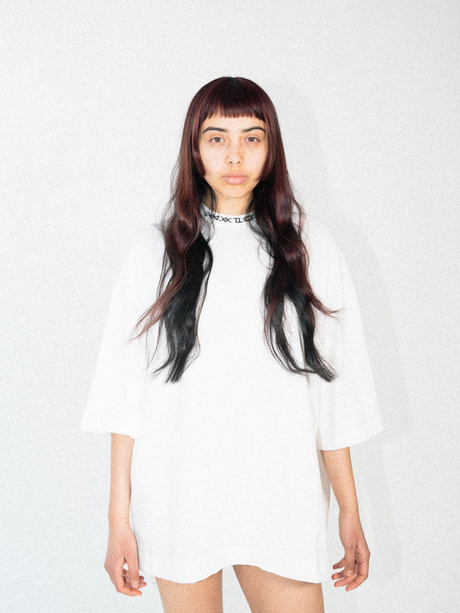 LOGO RIB T-SHIRT WHITE