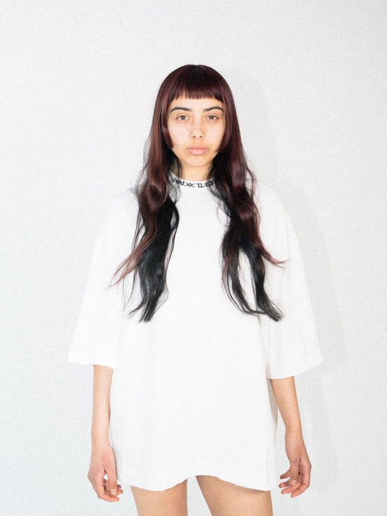 LOGO RIB T-SHIRT WHITE