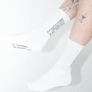 RIBBED TENNIS SOCKS WHITE