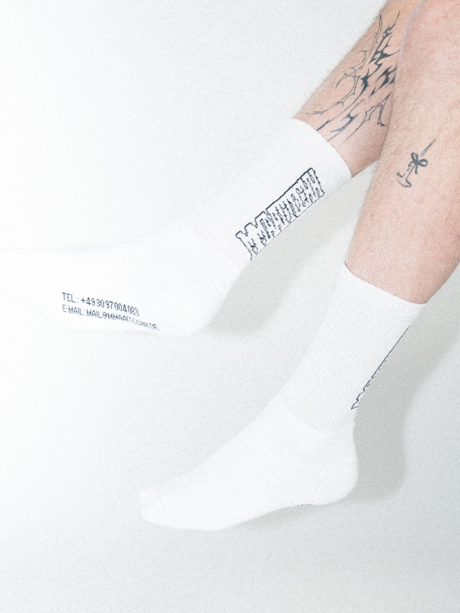 RIBBED TENNIS SOCKS WHITE