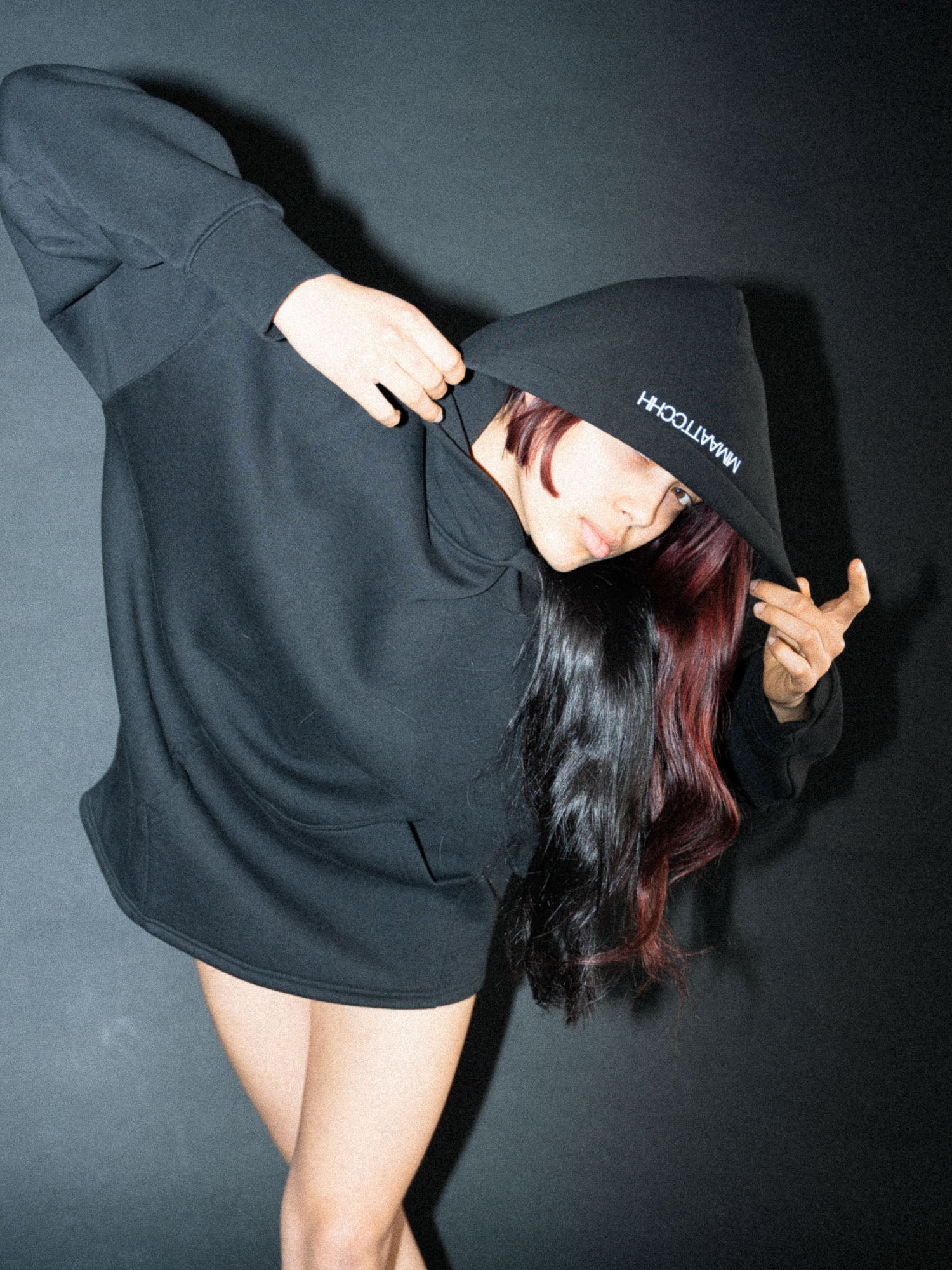 HOODED SWEATSHIRT BLACK