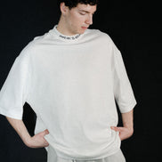 LOGO RIB T-SHIRT WHITE