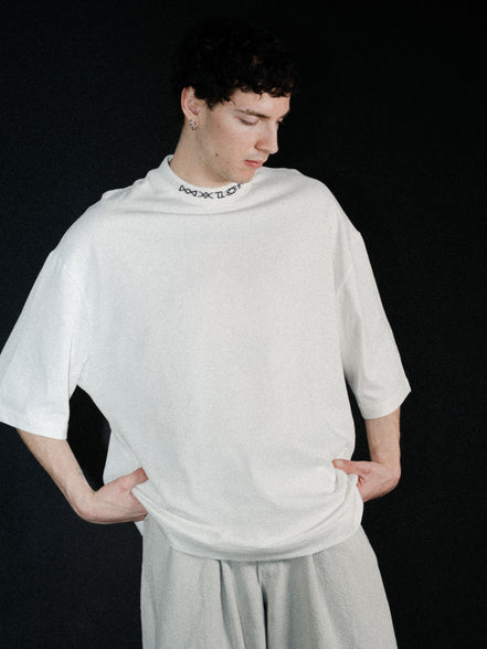 LOGO RIB T-SHIRT WHITE
