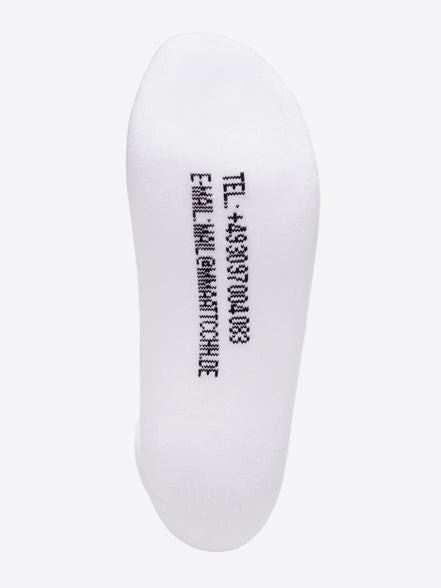 RIBBED TENNIS SOCKS WHITE